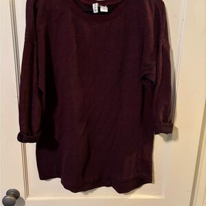 H&M Divided Deep Red Top
